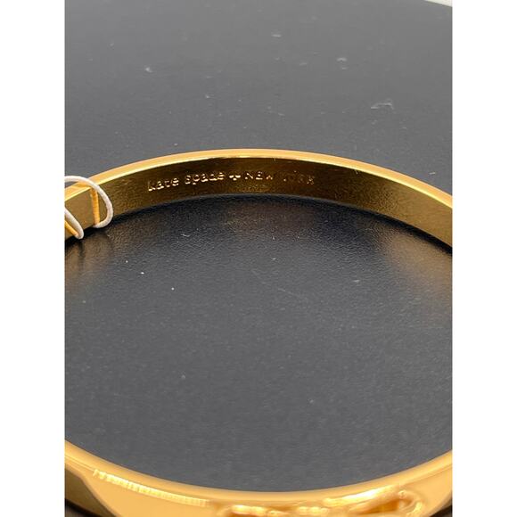 Kate Spade New York Moon River Take a Bow Gold Plated Bangle New - Picture 4 of 7